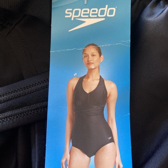 SPEEDO Women One Piece Halter Swimsuit - Picture 7 of 8